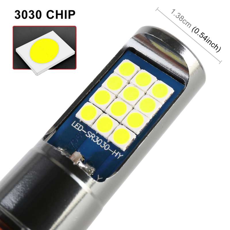 9006 2 PCS DC12-24V / 10.5W Car Fog Lights with 24LEDs SMD-3030 & Constant Current, Box Packaging(Li