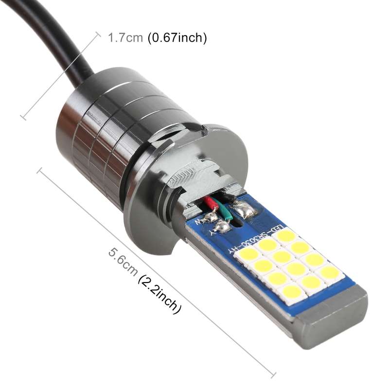 H3 2 PCS DC12-24V / 10.5W Car Fog Lights with 24LEDs SMD-3030 & Constant Current, Box Packaging(Whit