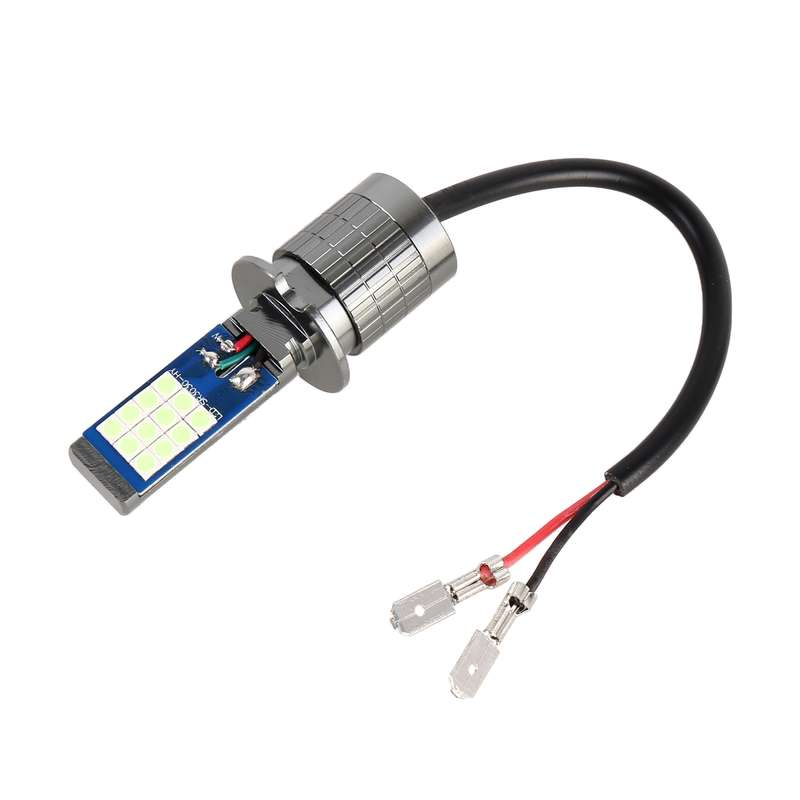 H3 2 PCS DC12-24V / 10.5W Car Fog Lights with 24LEDs SMD-3030 & Constant Current, Box Packaging(Ice