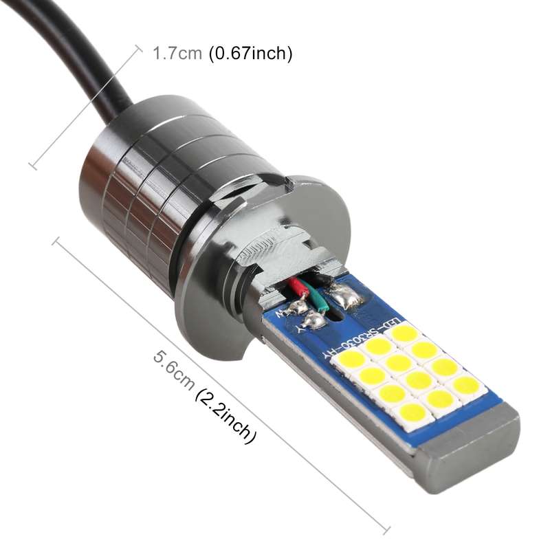 H3 2 PCS DC12-24V / 10.5W Car Fog Lights with 24LEDs SMD-3030 & Constant Current, Box Packaging(Gold