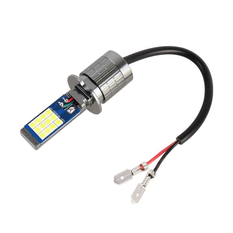 H3 2 PCS DC12-24V / 10.5W Car Fog Lights with 24LEDs SMD-3030 & Constant Current, Box Packaging(Lime