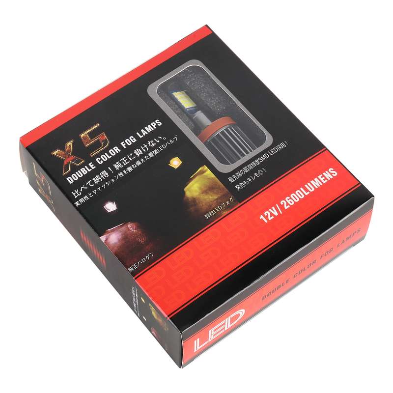 H11 2 PCS DC12-24V / 10.5W Car Fog Lights with 24LEDs SMD-3030 & Constant Current, Box Packaging(Whi