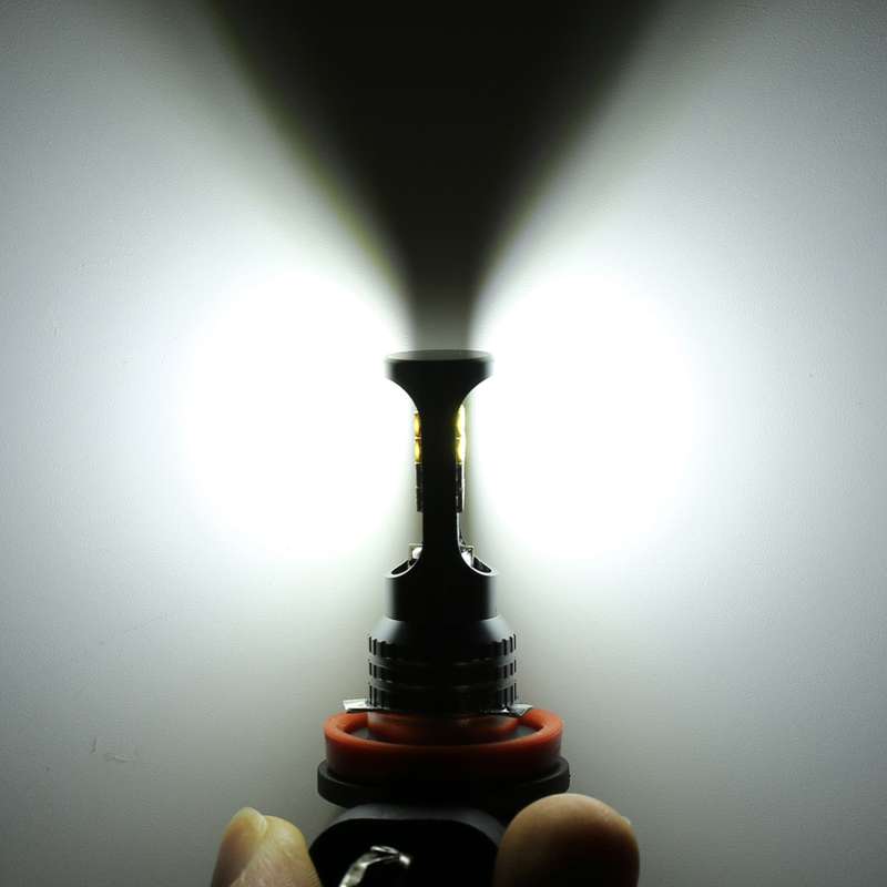 9005 2 PCS DC12-24V / 8.6W Car Double Colors Fog Lights with 24LEDs SMD-3030 & Constant Current, Bag