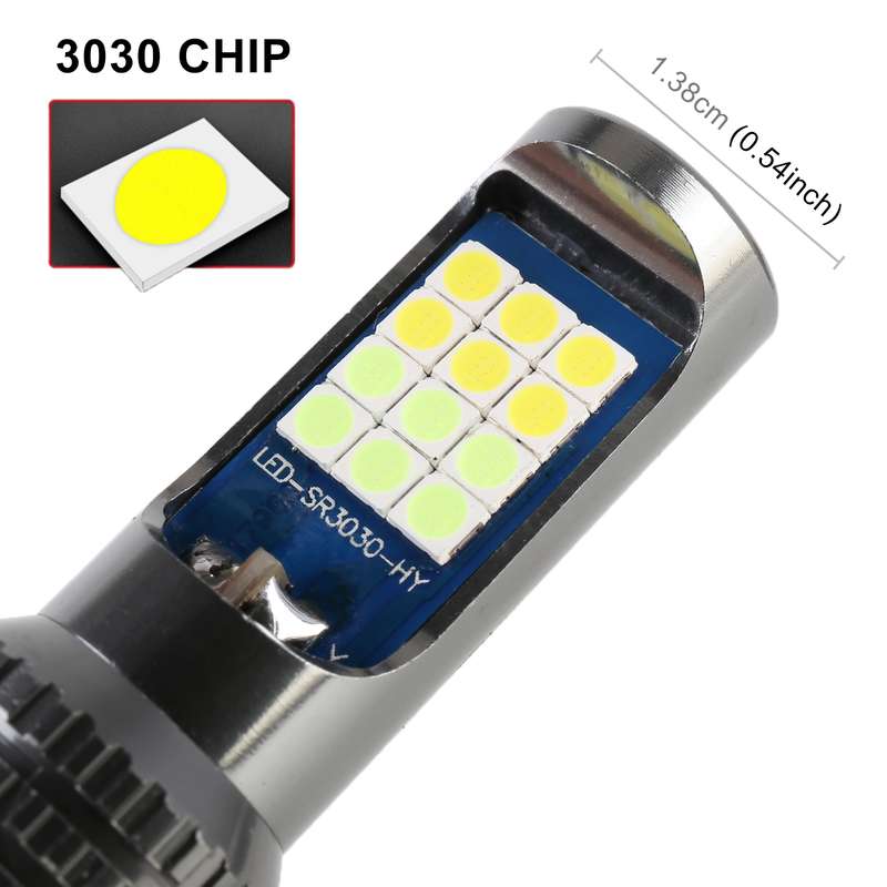 H11 / H8 2 PCS DC12-24V / 8.6W Car Double Colors Fog Lights with 24LEDs SMD-3030 & Constant Current,