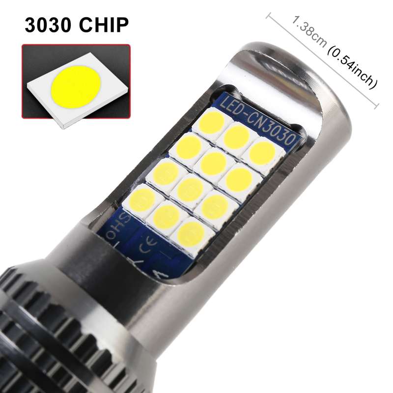 9005 2 PCS DC12-24V / 8.6W Car Fog Lights with 24LEDs SMD-3030 & Constant Current, Bag Packagin(Whit