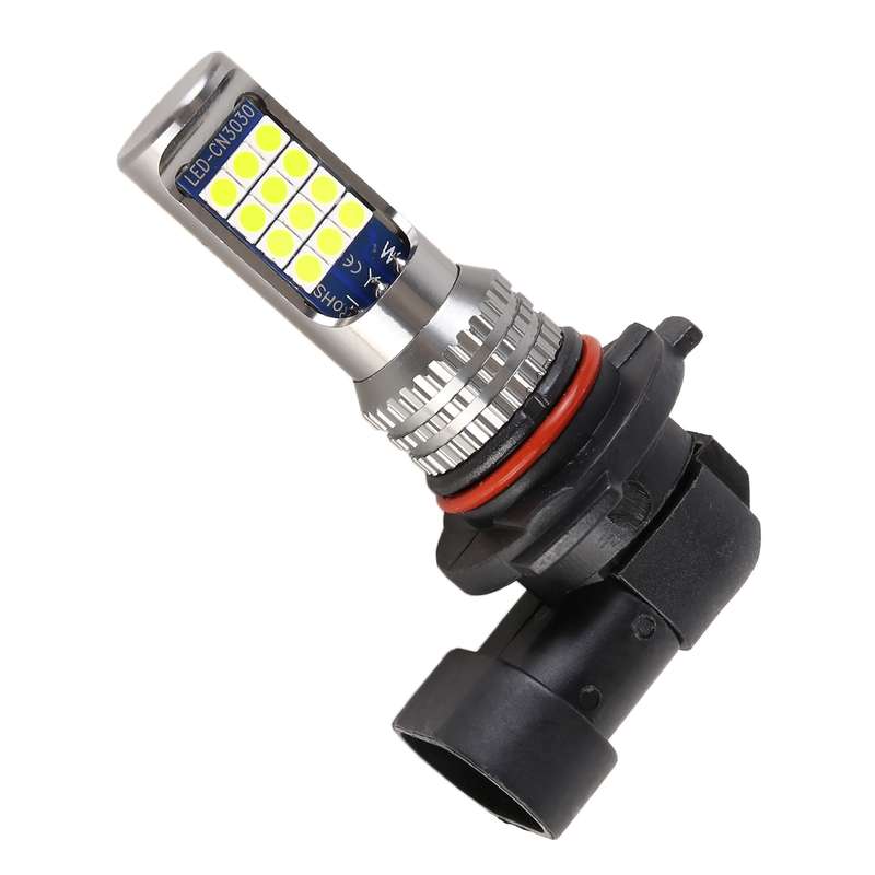 9006 2 PCS DC12-24V / 8.6W Car Fog Lights with 24LEDs SMD-3030 & Constant Current, Bag Packagin(Lime