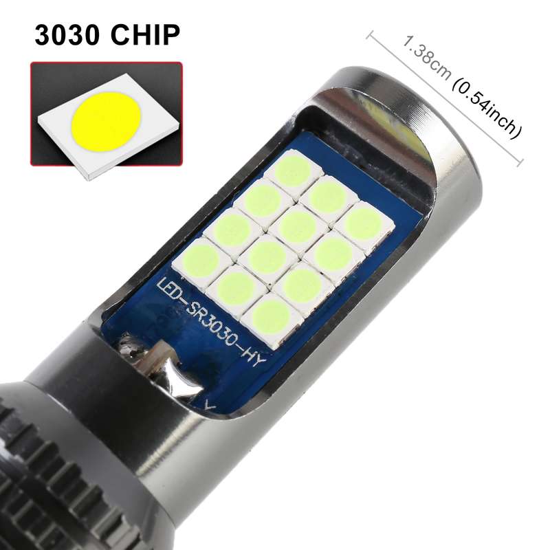 H11 / H8 2 PCS DC12-24V / 8.6W Car Fog Lights with 24LEDs SMD-3030 & Constant Current, Bag Packagin(