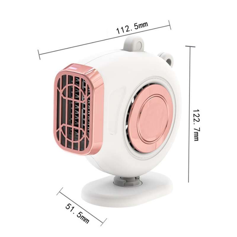 Portable Car Dashboard Electric Heater Winter Defroster, Voltage:24V(Black)