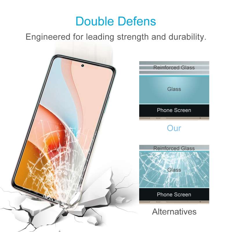 For Xiaomi Redmi Note 9 Pro 5G 50 PCS 0.26mm 9H 2.5D Tempered Glass Film