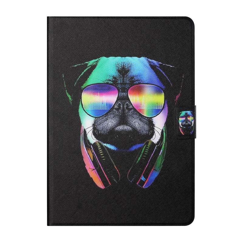 For Samsung Galaxy Tab A 10.1 2019 T515/T510 Colored Drawing Horizontal Flip Leather Case with Holde