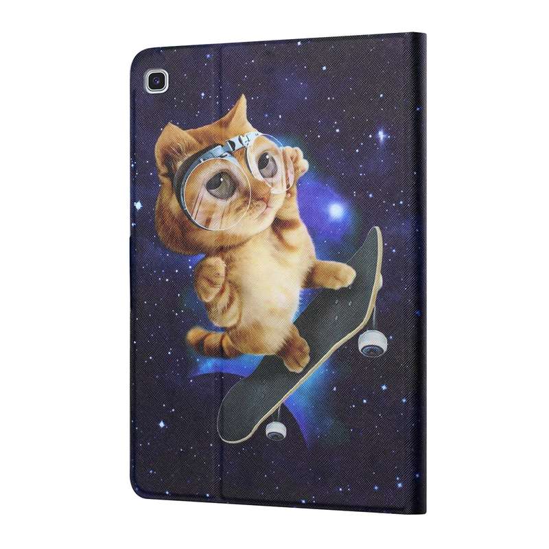 For Samsung Galaxy Tab A 10.1 2019 T515/T510 Colored Drawing Horizontal Flip Leather Case with Holde