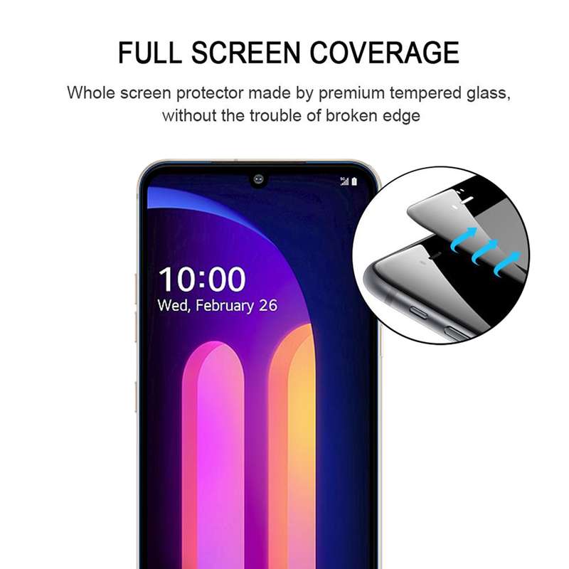 For LG V60 ThinQ 5G Full Glue Full Screen Tempered Glass Film