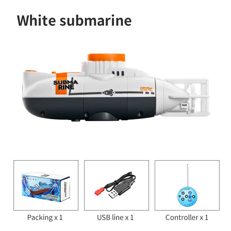 LSRC Mini USB Charging Remote Control Submarine Children Toy(Blue)