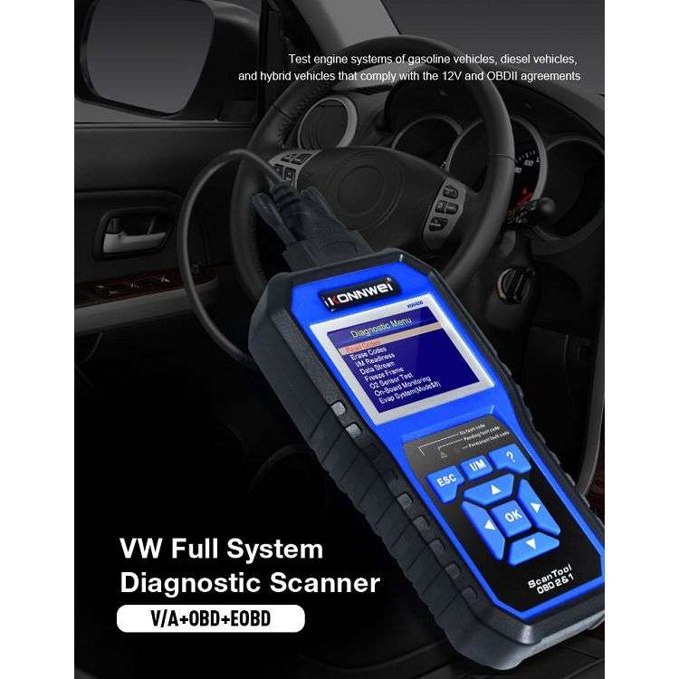 KONNWEI KW450 Car 2.8 inch TFT Color Screen Battery Tester Support 2 Languages / System XP WIN7 WIN