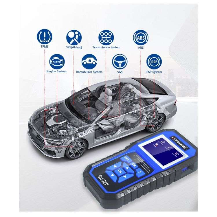 KONNWEI KW450 Car 2.8 inch TFT Color Screen Battery Tester Support 2 Languages / System XP WIN7 WIN