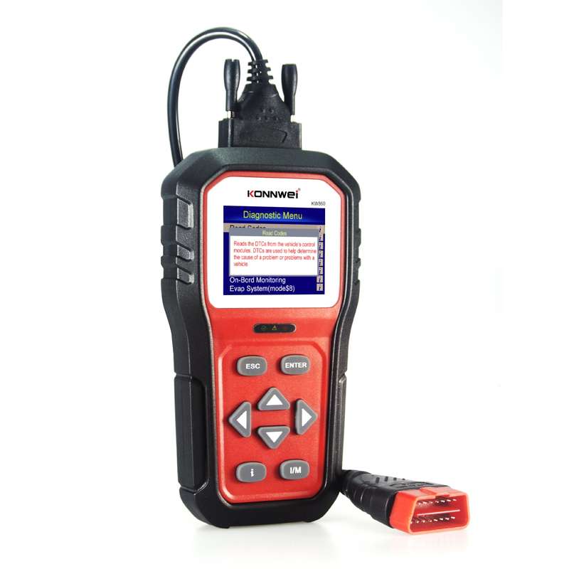 KONNWEI KW860 Car 2.8 inch TFT Color Screen Battery Tester Support 8 Languages / I Key Analysis Func