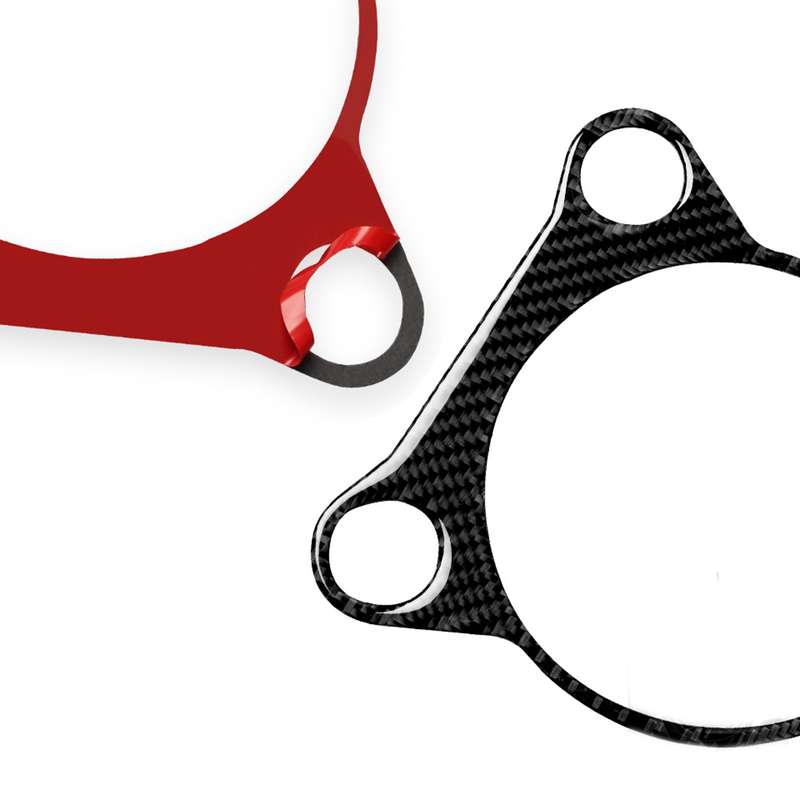 Car Carbon Fiber Whole Gear Position Console Panel Decorative Sticker for Nissan 370Z Z34 2009-, Lef