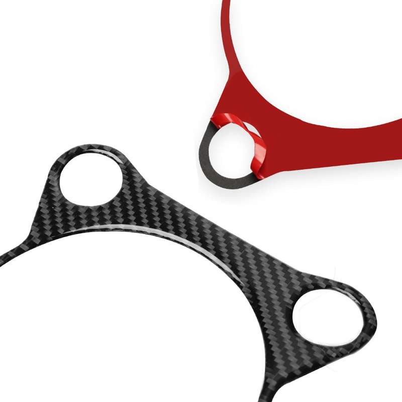 Car Carbon Fiber Gear Shift Panel Decorative Sticker for Nissan 370Z Z34 2009- Right Drive