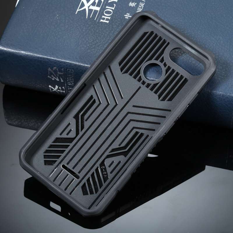 For Xiaomi Redmi 6 Armor Warrior Shockproof PC + TPU Protective Case(Black)