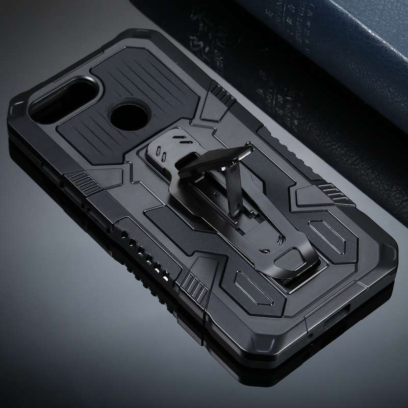 For Xiaomi Redmi 6 Armor Warrior Shockproof PC + TPU Protective Case(Black)