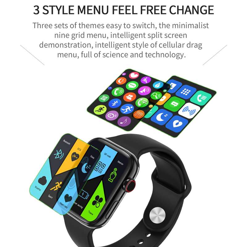 DW35 1.75 inch Full Screen IP67 Waterproof Smart Watch, Support Sleep Monitor / Heart Rate Monitor /
