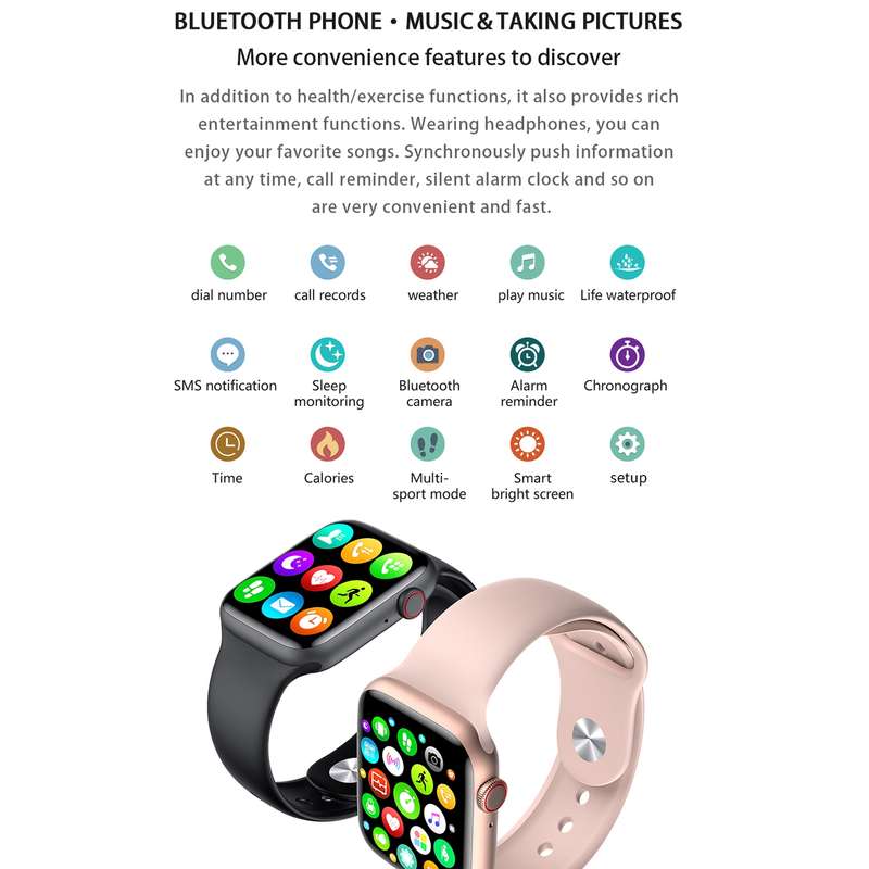 DW35 1.75 inch Full Screen IP67 Waterproof Smart Watch, Support Sleep Monitor / Heart Rate Monitor /