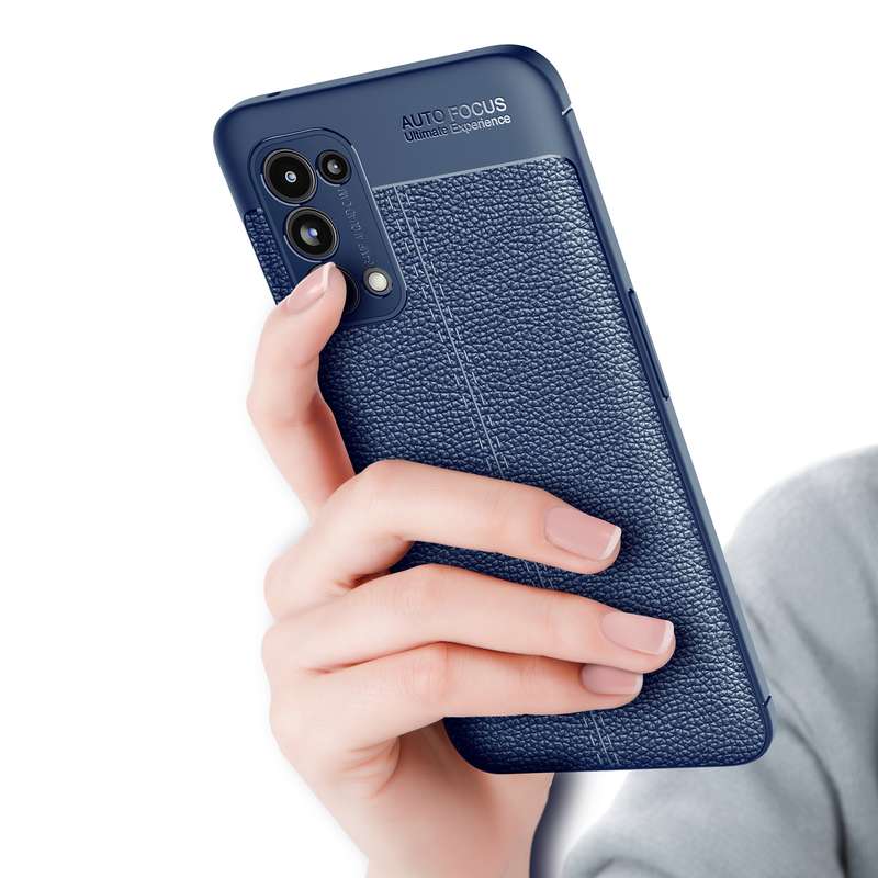 For OPPO Reno5 Pro 5G Litchi Texture TPU Shockproof Case(Black)