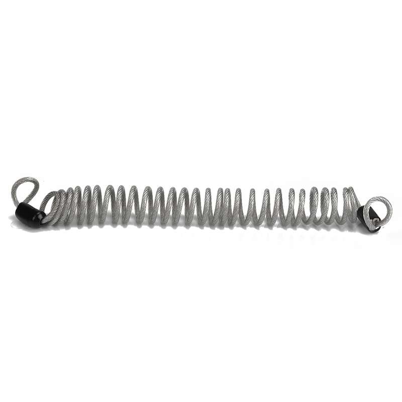 RV Trailer Spring Safety Rope Breakaway Cable, Safety Buckle Size:M8 x 80mm(Silver)