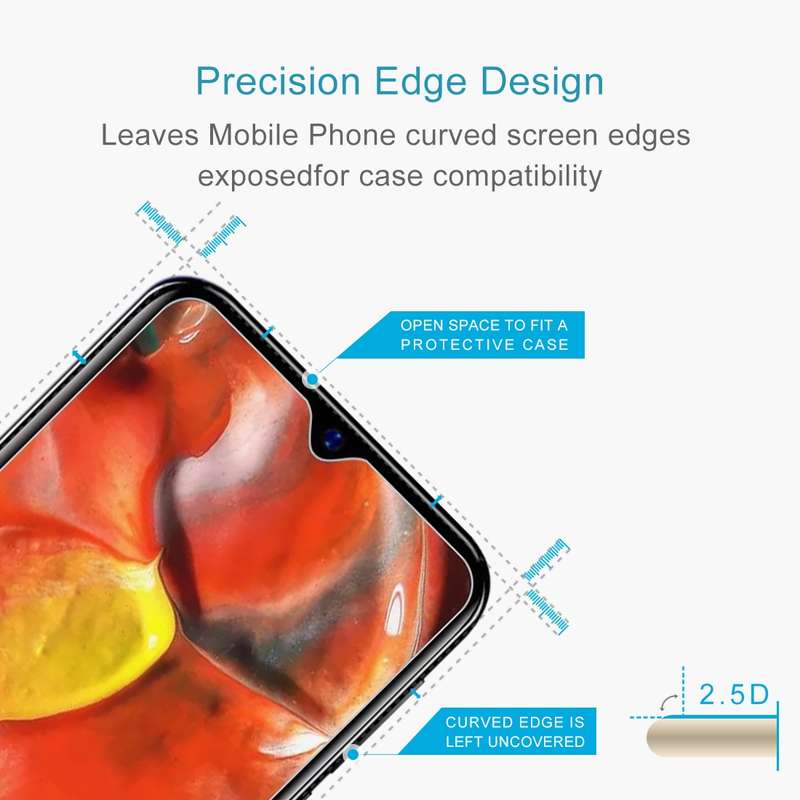 For Blackview A60 Plus 10 PCS 0.26mm 9H 2.5D Tempered Glass Film