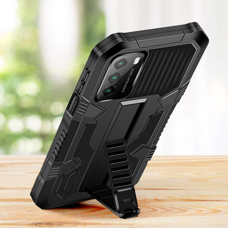 For Xiaomi Poco M3 Vanguard Warrior All Inclusive Double-color Shockproof TPU + PC Protective Case w
