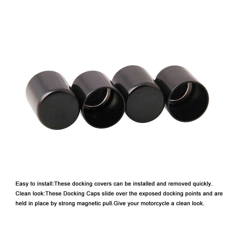 1 Pair Motorcycle Docking Hardware Point Cover Kit for Harley