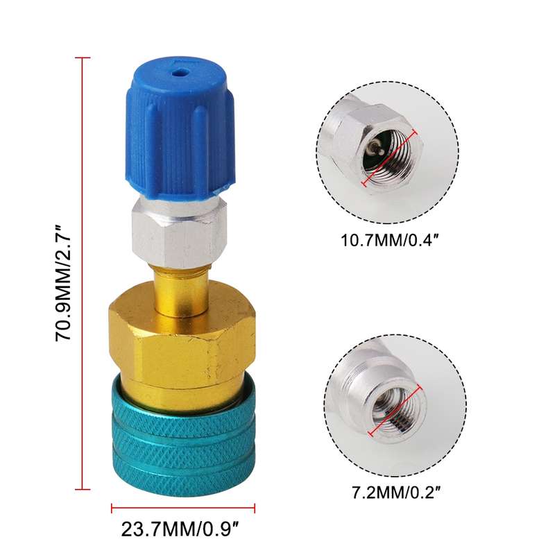Car Sir Conditioner AC Charging Quick Connector Adapter