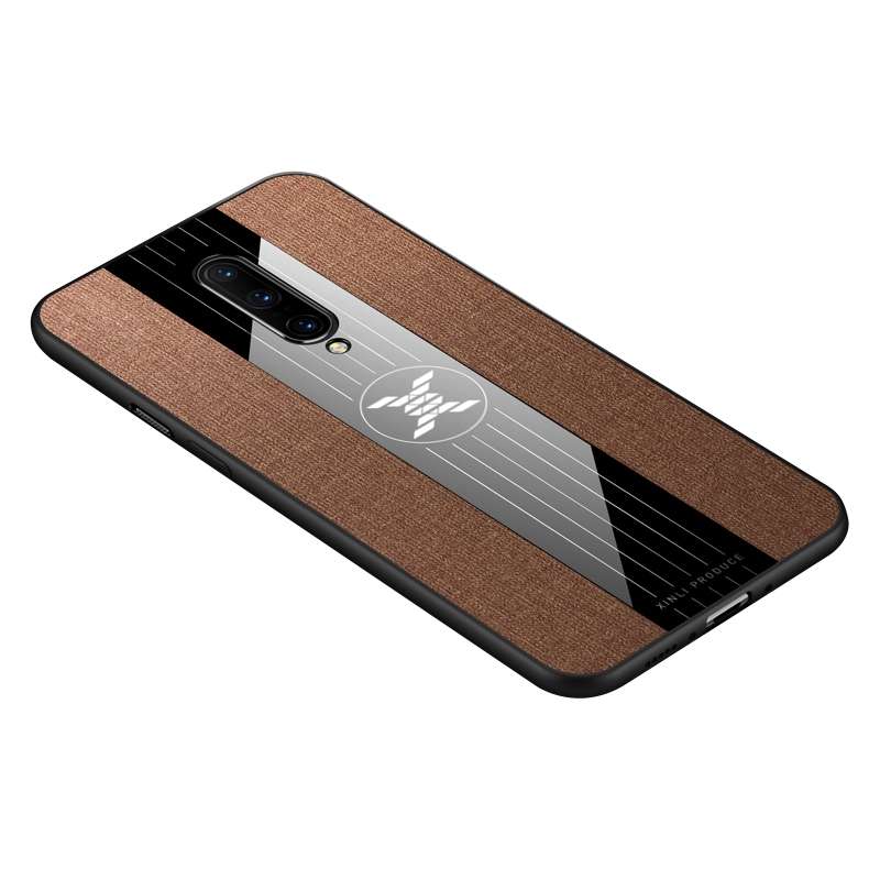 For OnePlus 7 Pro XINLI Stitching Cloth Texture Shockproof TPU Protective Case(Black)