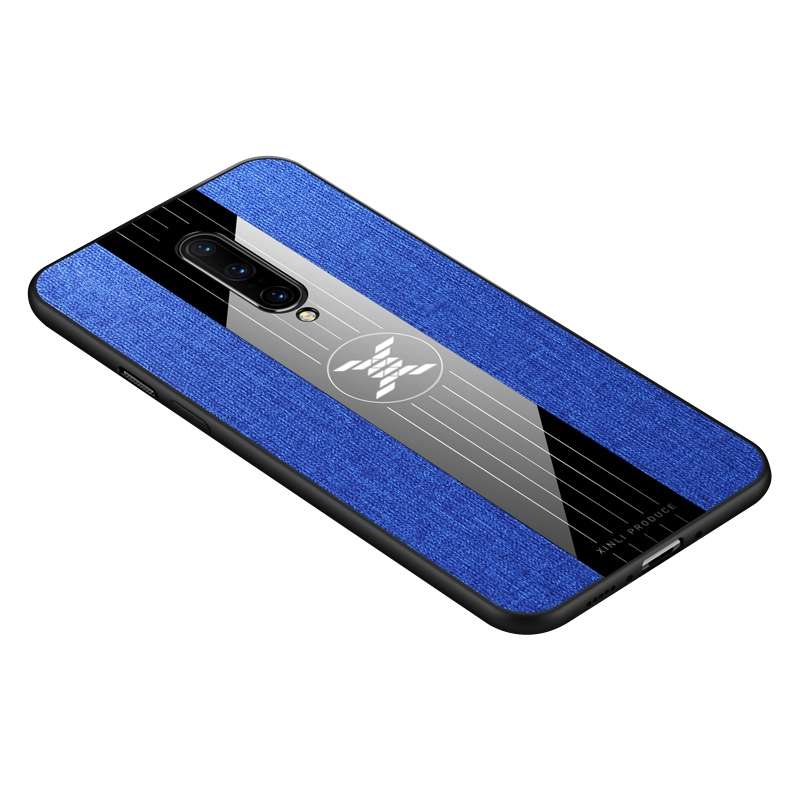 For OnePlus 7 Pro XINLI Stitching Cloth Texture Shockproof TPU Protective Case(Black)