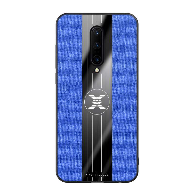 For OnePlus 7 Pro XINLI Stitching Cloth Texture Shockproof TPU Protective Case(Black)