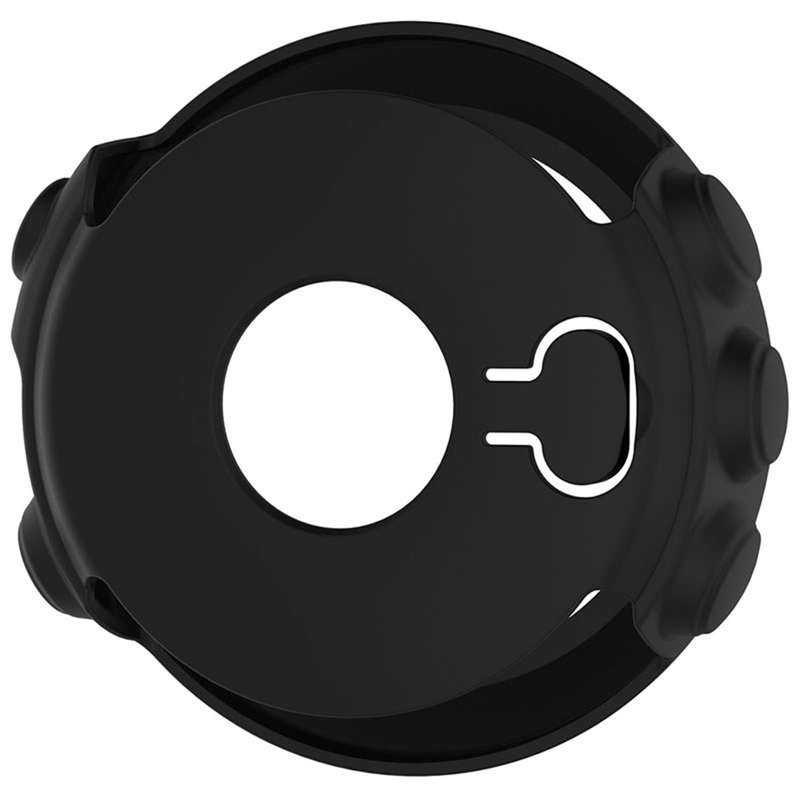 For Garmin Fenix 5X Solid Color Silicone Watch Protective Case(Black)