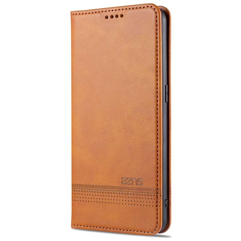 For Oppo Reno5 5G AZNS Magnetic Calf Texture Horizontal Flip Leather Case with Card Slots & Holder &