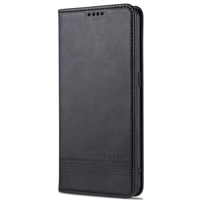 For Oppo Reno5 5G AZNS Magnetic Calf Texture Horizontal Flip Leather Case with Card Slots & Holder &