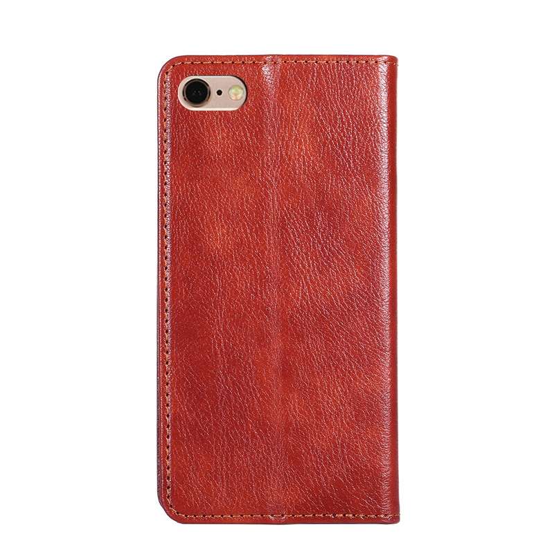 For iPhone 6 / 6s PU + TPU Gloss Oil Solid Color Magnetic Horizontal Flip Leather Case with Holder &
