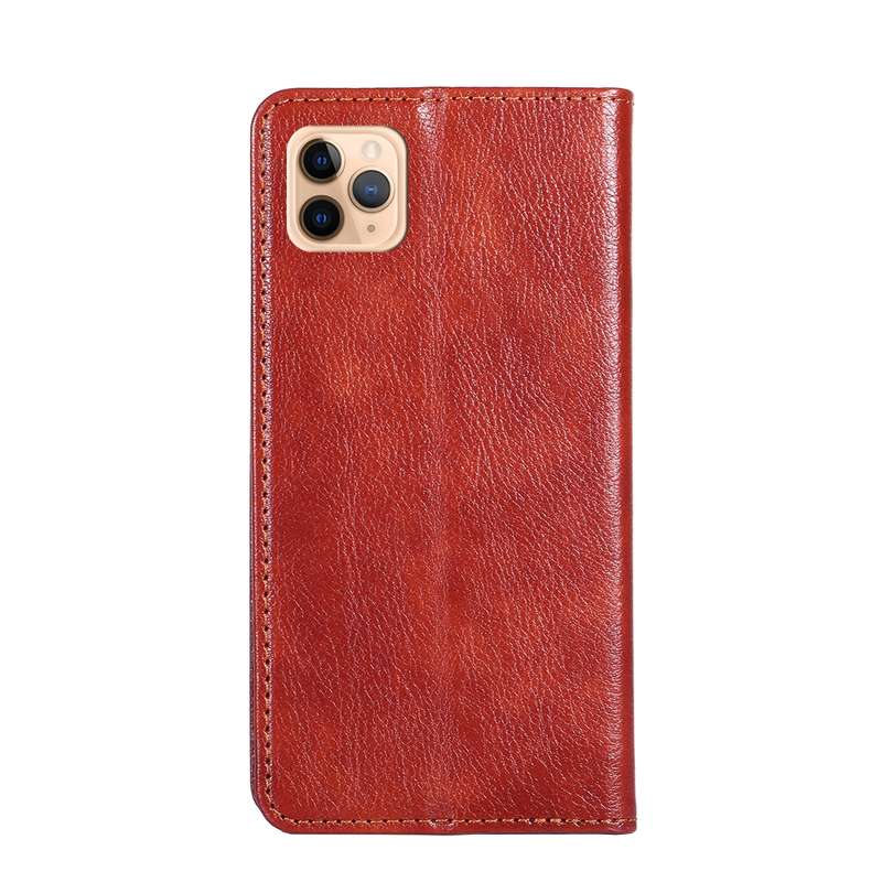 For iPhone 11 Pro Max PU + TPU Gloss Oil Solid Color Magnetic Horizontal Flip Leather Case with Hold