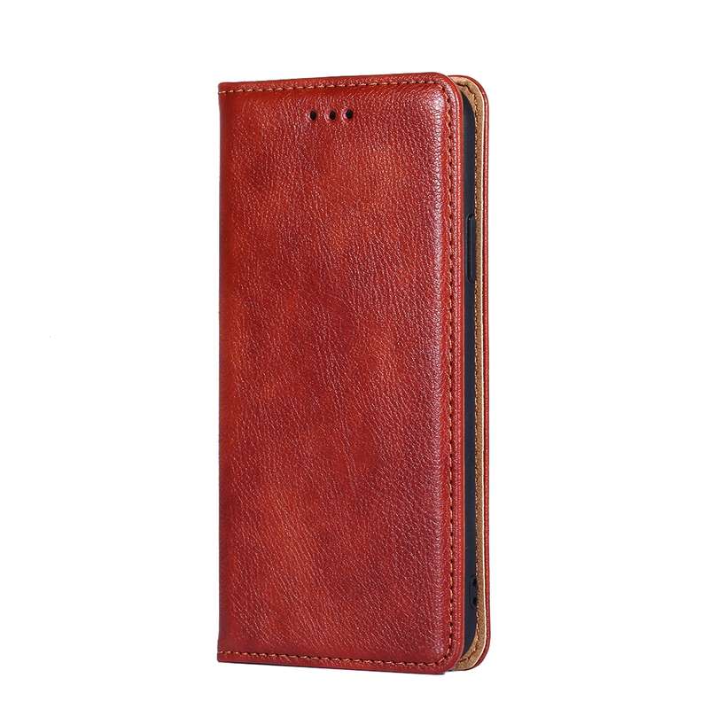 For Samsung Galaxy A10 PU + TPU Gloss Oil Solid Color Magnetic Horizontal Flip Leather Case with Hol