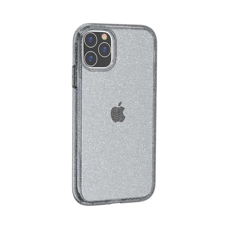 For iPhone 11 Pro Max Shockproof Terminator Style Glitter Powder Protective Case(Pink)
