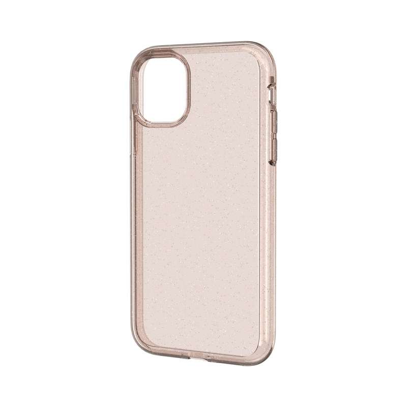 For iPhone 11 Pro Max Shockproof Terminator Style Glitter Powder Protective Case(Pink)