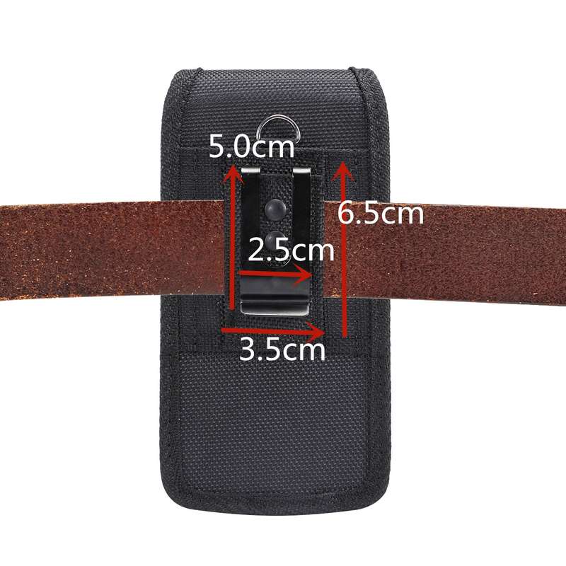 Universal Hanging Waist Oxford Cloth Case with Carabiner for 7.2 inch Mobile Phones