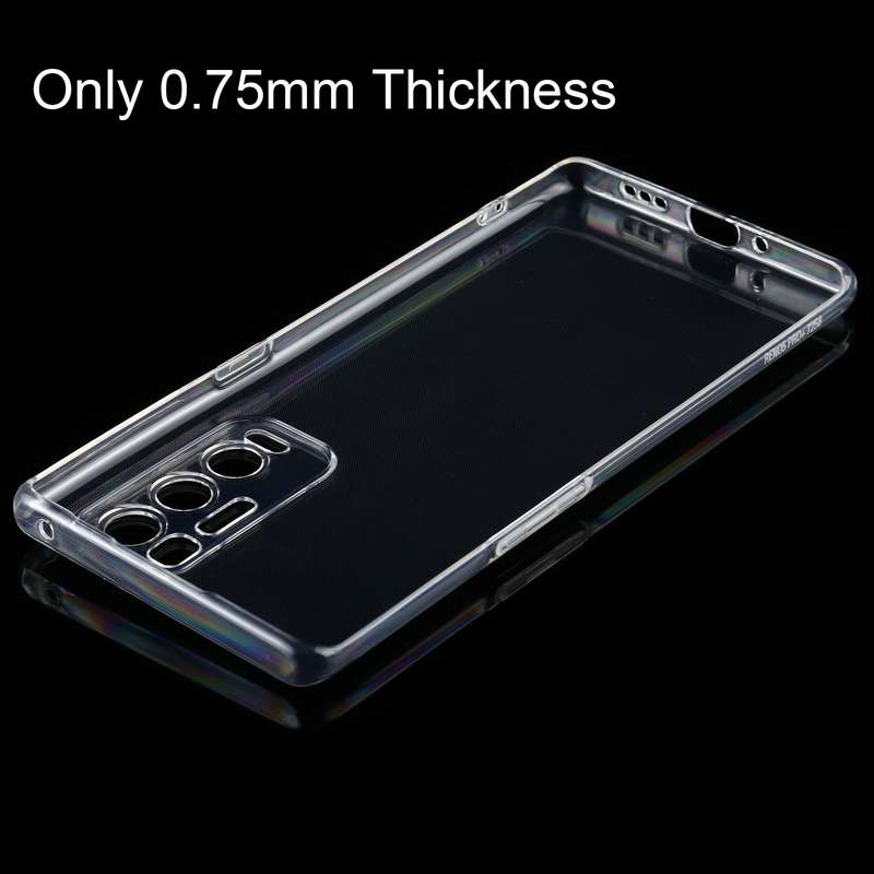 For OPPO Reno5 Pro+ 0.75mm Ultra-thin Transparent TPU Soft Protective Case
