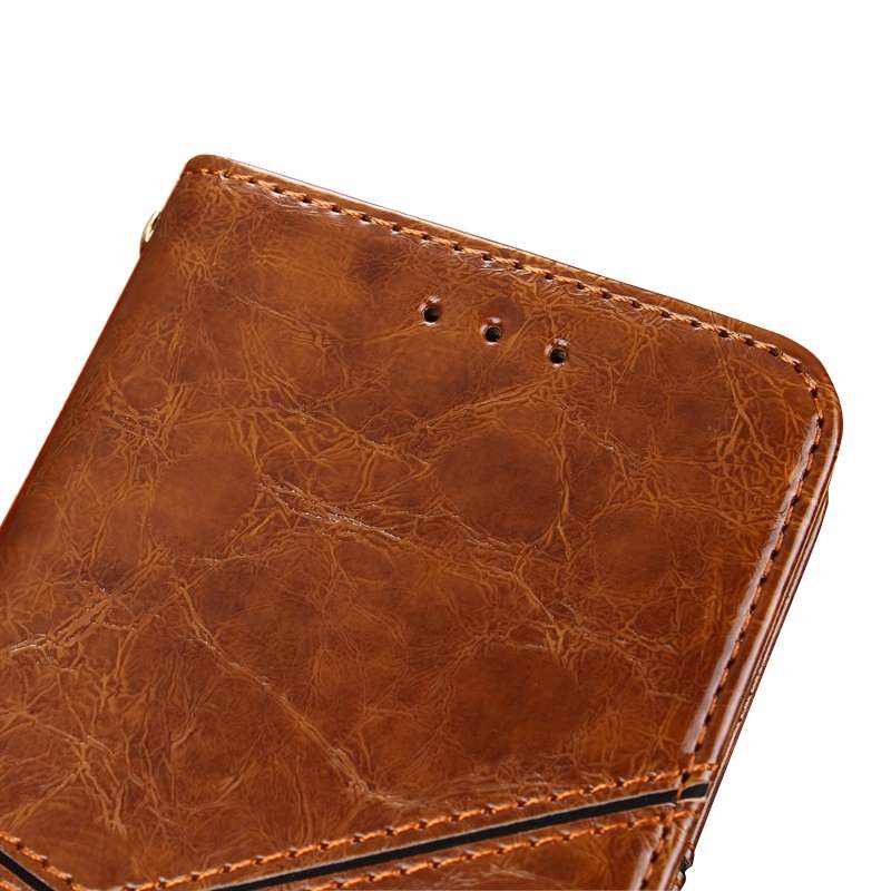 For Samsung Galaxy A52 5G / 4G Geometric Stitching Horizontal Flip TPU + PU Leather Case with Holder