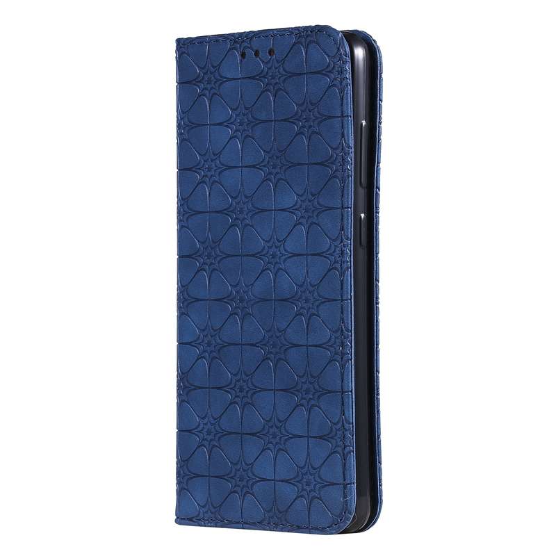 For Samsung Galaxy A72 5G / 4G Lucky Flowers Embossing Pattern Magnetic Horizontal Flip Leather Case