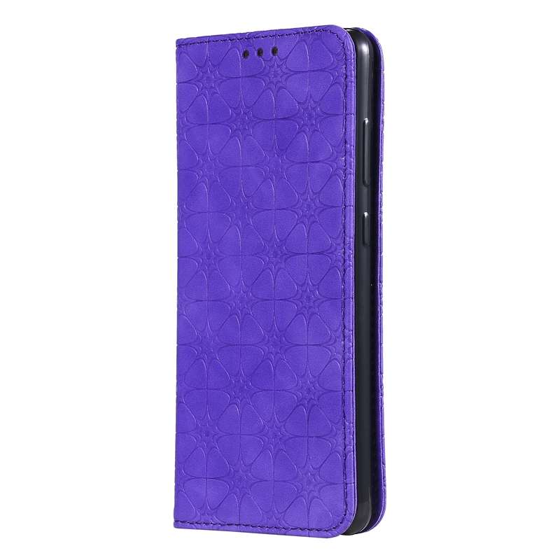For Samsung Galaxy A72 5G / 4G Lucky Flowers Embossing Pattern Magnetic Horizontal Flip Leather Case