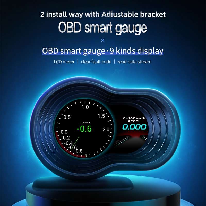 F9 OBD2 Car HUD Head-up Display Speed / Water Temperature / Voltage Display