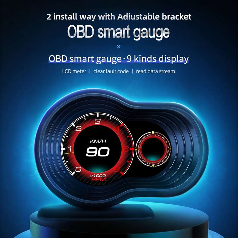 F9 OBD2 Car HUD Head-up Display Speed / Water Temperature / Voltage Display